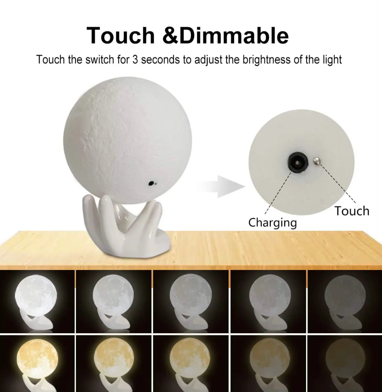 Mydethun moon lamp