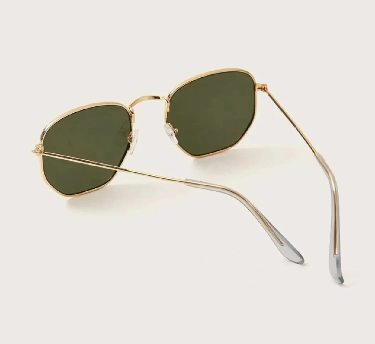 Polygon metal frame sunglasses