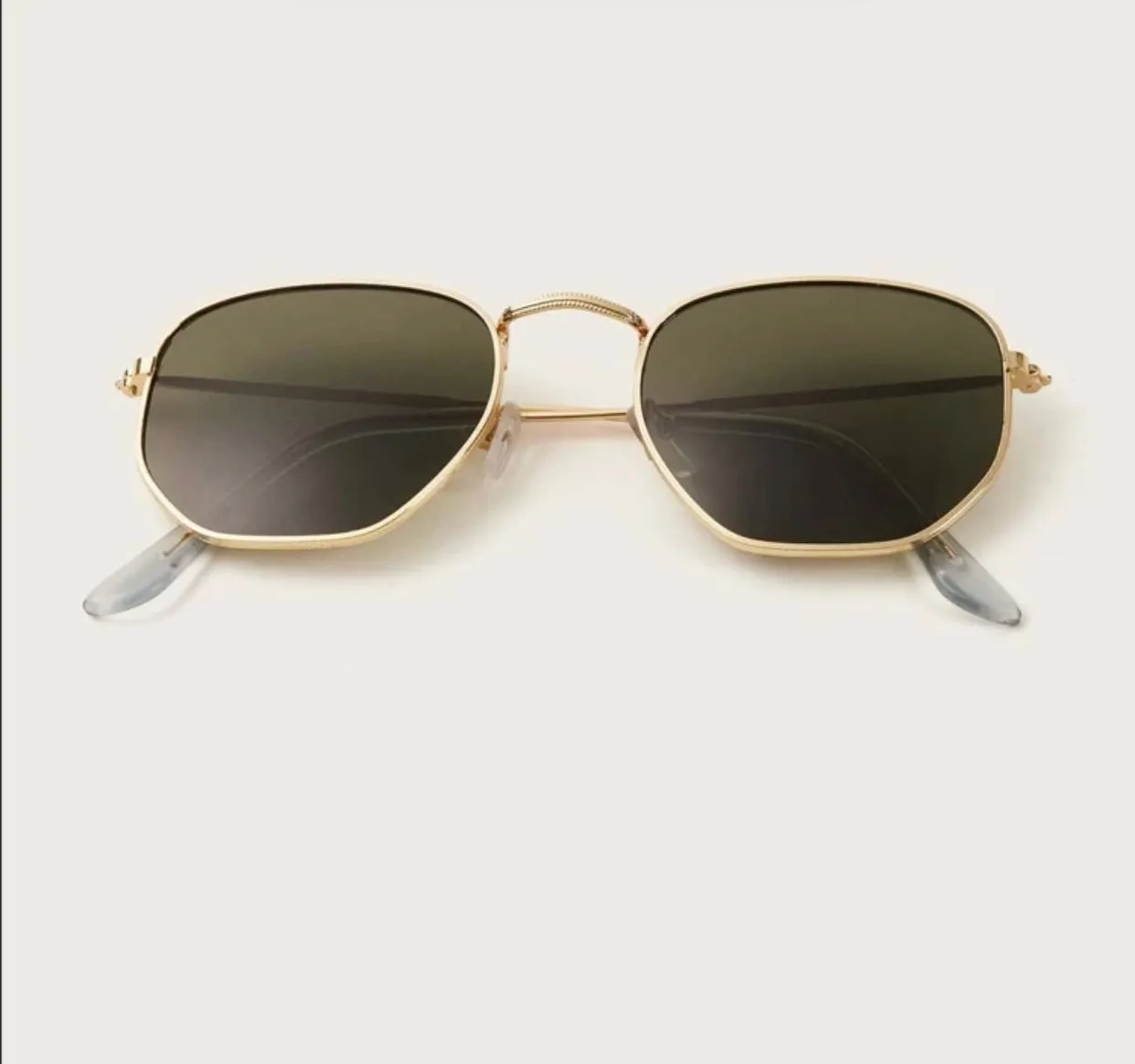 Polygon metal frame sunglasses