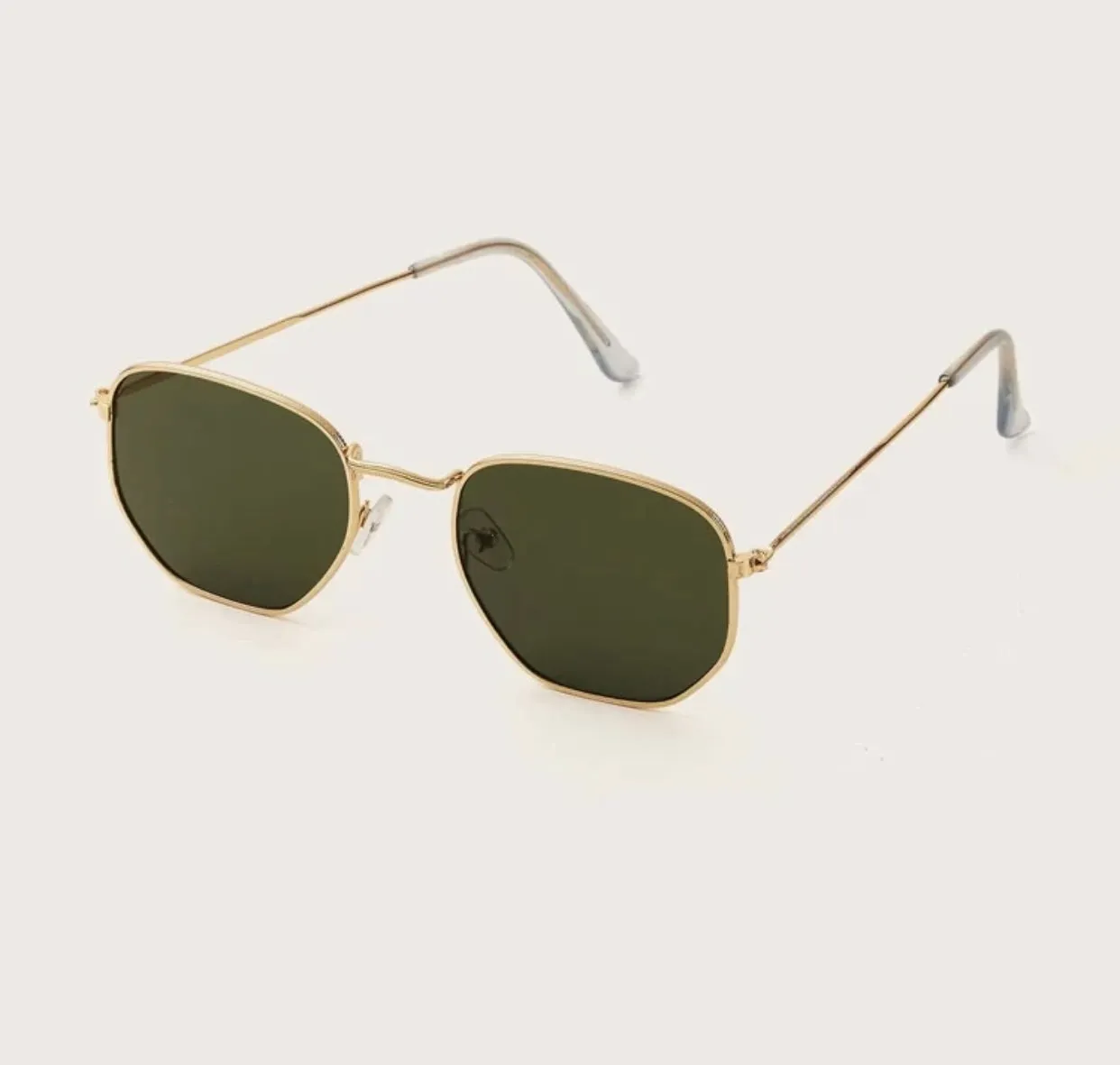 Polygon metal frame sunglasses