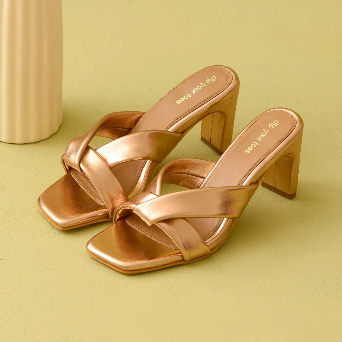 Rose Gold Soft Glide Heels