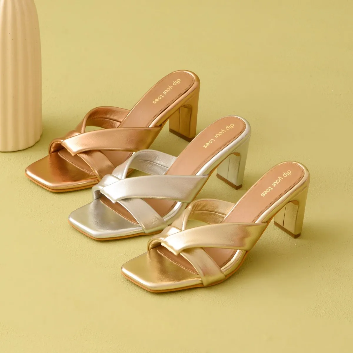 Rose Gold Soft Glide Heels