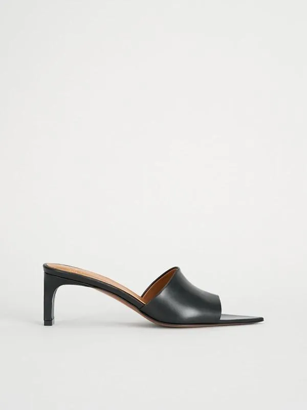Serranova Black Heeled Sandals