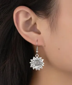Sunflower dangle earrings