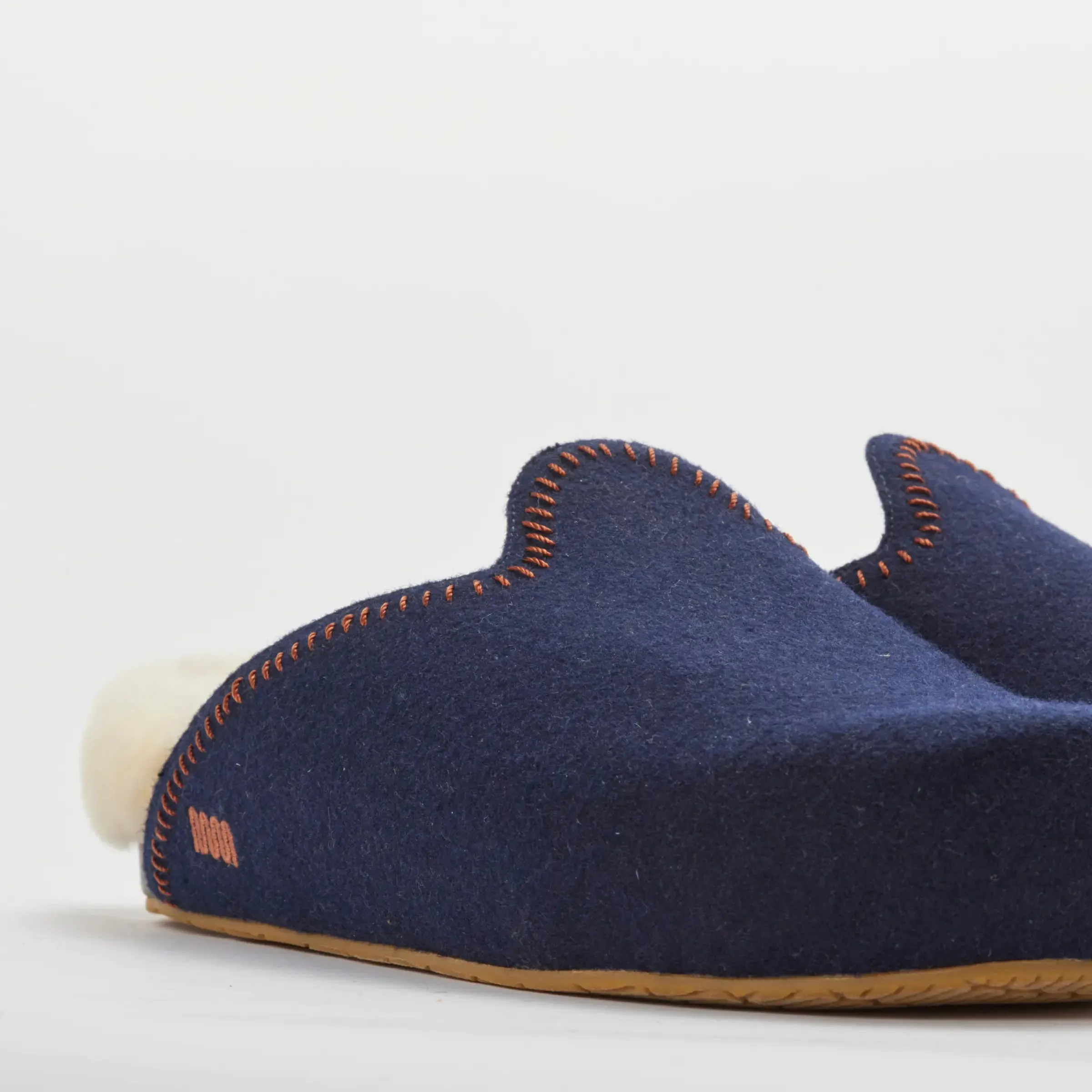 The Woolie Burro - Navy with Shearling - Mens