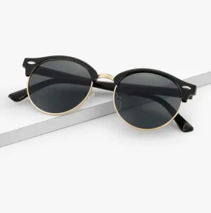 Unisex round frame sunglasses