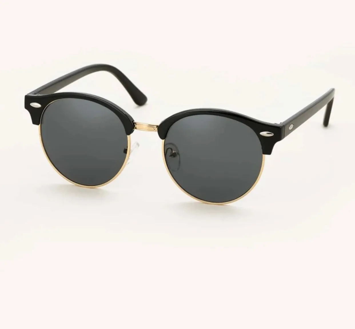 Unisex round frame sunglasses