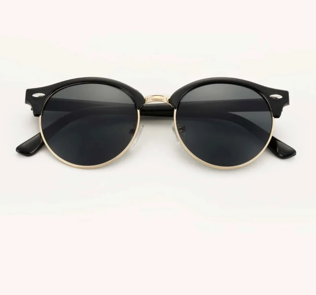 Unisex round frame sunglasses