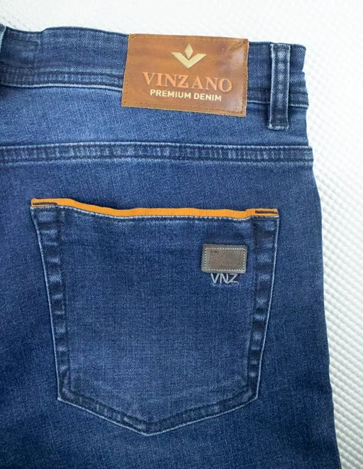 Vinzano Premium Denim Slim Fit Blue Jeans